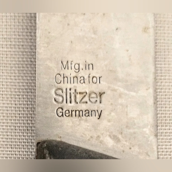 Group of 6 Slitzer Rostfrei German Knives - Stainless Steel Black Handles - Picture 2 of 11